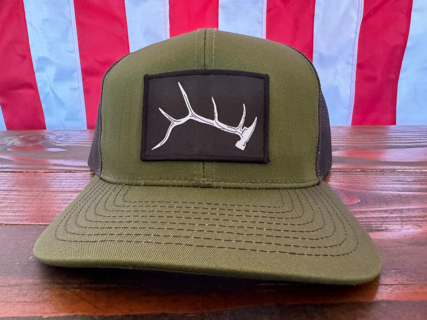 "Hantler" - Moss & Charcoal Trucker Hat