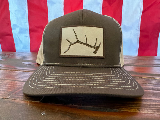 "Hantler" - Brown & Khaki Trucker Hat